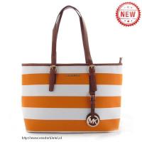 michael kors striped reizen groot oranje bakken Portemonnee Prijs gevoy109